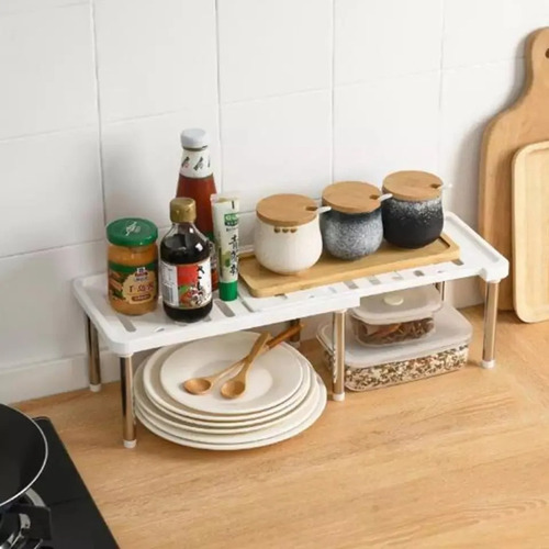 Imagen 2 de 6 de Estante Organizador Alacena Extensible Cocina Separador