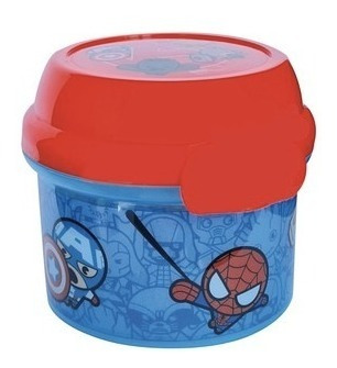 Imagen 2 de 4 de Avengers Kawaii Set Colación Botella De Agua + Porta Snack