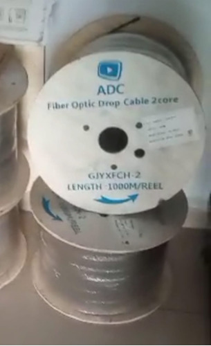 Cable De Fibra Optica Drop 2 Hilos, Bobina 1000 Metros C/m.