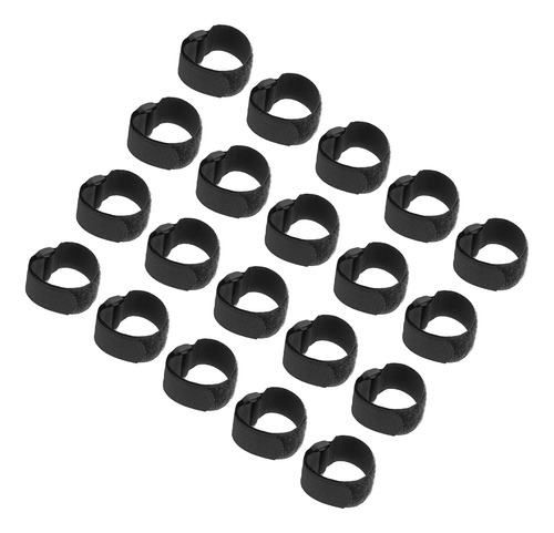 20 Bridas Para Cables Con Gancho Y Lazo, Reutilizables