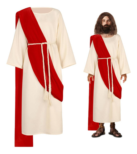 Mukum Auténtico Disfraz De Jesús Conjunto De Ropa Religiosa