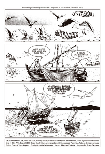 Dragonero - Volume 24: O Caçador De Dragões, De Vietti, Stefano., Vol. 1. Editorial Mythos Editora, Capa Mole Em Português
