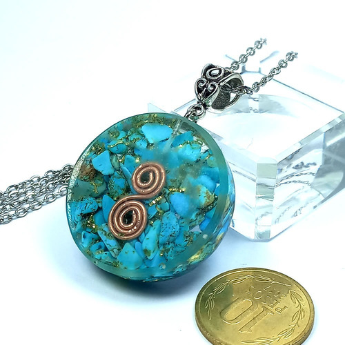 Orgón Turquesa Natural - Colgante - Ojo De Horus -