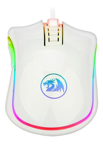 Mouse Gamer Redragon King Cobra Lunar White Rgb 24000 Dpi