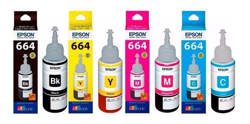 Imagen 3 de 6 de Tinta Epson T664 Original Cmyk 4u L475 L495 L220 L395 L365