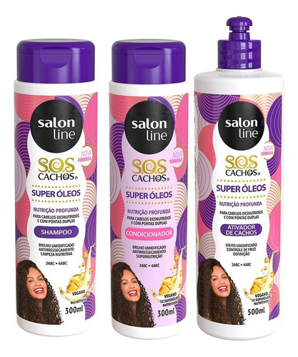 Kit Super Oleos Nutritivo Shampoo +condicionador +ativador