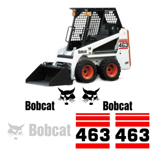 Kit Adesivos Mini Carregadeira Bobcat 463 Completo