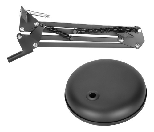 Kit Com 04 Pedestais Articulado Móvel De Mesa Para Microfone Cor Preto