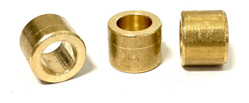 Bucha Espaçadora Latão Ø 3 X 4mm Com Furo 2mm  C/ 20 Peças