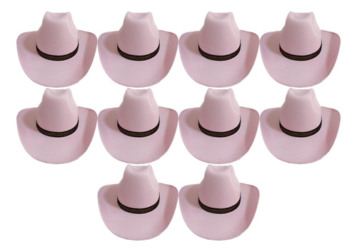 10 Sombreros Vaquero/texano Mayoreo 10 Piezas Colores Tallas