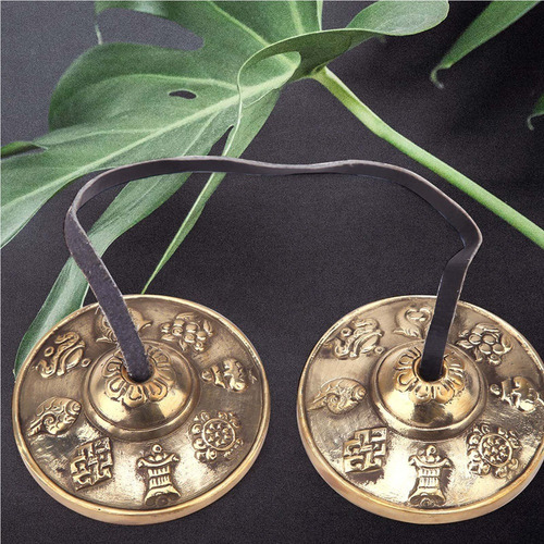 A Campana Budista Artesanal Meditación Tibetana Percusió