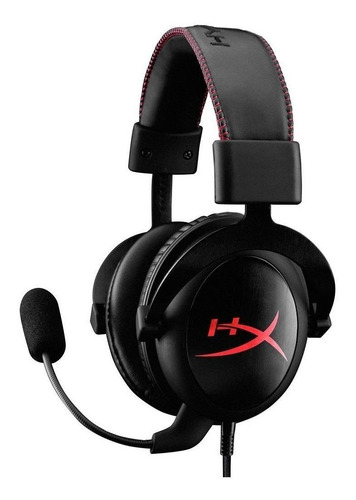 Imagen 2 de 5 de Audífonos gamer HyperX Cloud Core negro y rojo