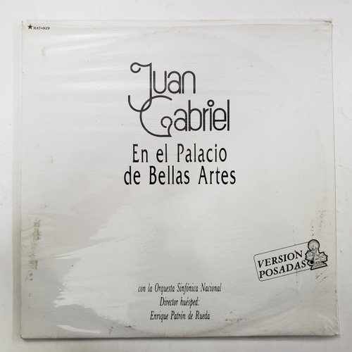 Juan Gabriel En El Palacio De Bellas Artes Lp Sellado