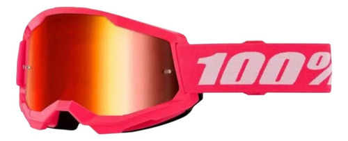 Goggles 100% Strata Adulto, Rosas Mica Tornasol, Original Rosa Tornasol Adulto
