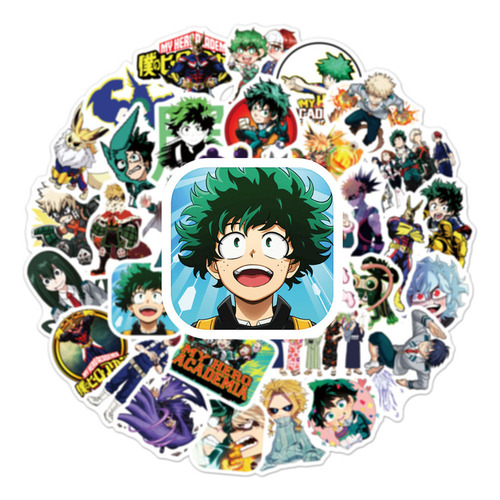 - 50 Pegatinas De Anime De My Hero Academia All Might