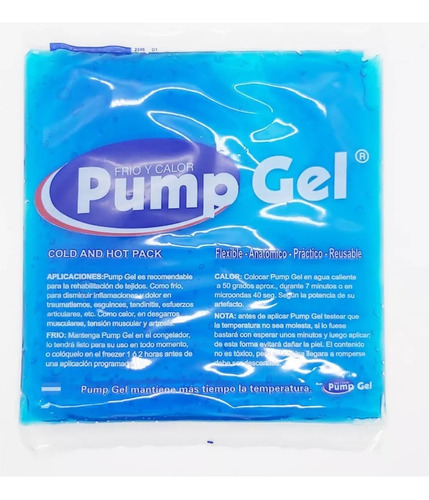 Almohadilla Térmica Pump Gel Frio Calor 24 X 24 Cm 