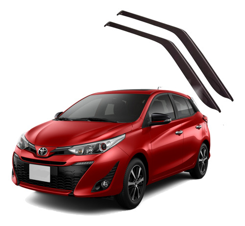 Deflector Toyota Yaris 2016 2020 X2 Oriyinall 5 Puertas Adhe