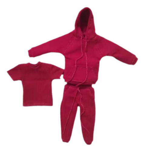 Figura A Escala 1:12 Ropa Para Personajes En Miniatura Rojo