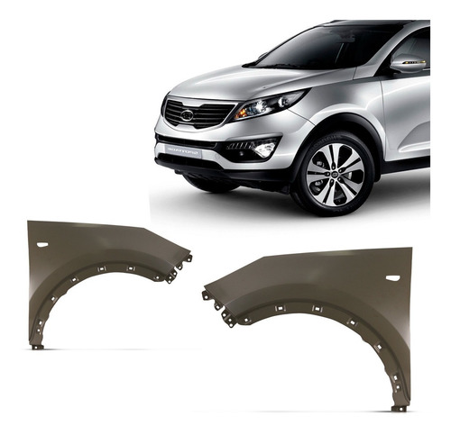 Paralama Sportage 2011 2012 2013 2014 Com Furo