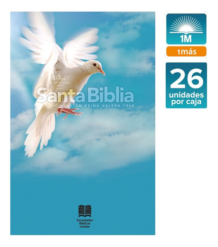 Biblia Reina Valera 1960 Económica 1m Tapa Azul Paloma