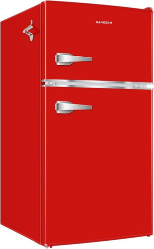 Refrigerador Compacto De 3.2ft3 Color Rojo Marca Bangson