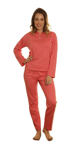 Pijama Mujer De Invierno Yacard Con Cartera Abrigado 