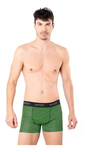 Boxer Estampado Algodón Lycra Dufour Hombre 11971 Pack X3