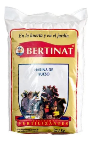 Harina De Hueso Fertilizante Césped Plantas Bertinat 250 Gr