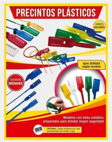 Imagen 6 de 10 de Precinto Cola De Ratón Num 25 Cm X 1000un Oferta!