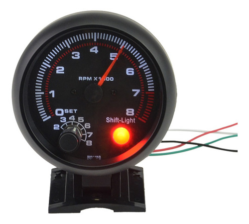 Tacómetro Universal Para Medir Rpm Motor Coche Negro 3.75 I