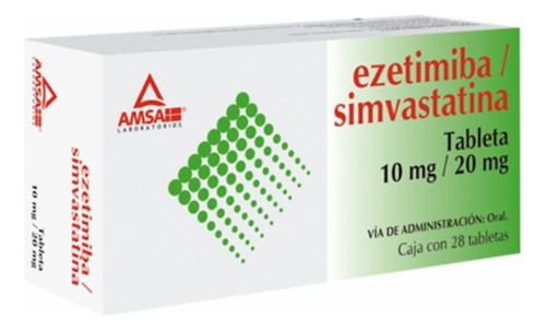 Ezetimiba Simvastatina Ezetimiba/ Simvastatina 10/20 Mg Caja C/28 Tabletas - Antibioticos De Mexico, S.a. De C.v. (amsa)