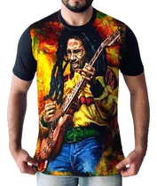 Comprar Camisa Camiseta Blusa Bob Marley Reggae Jamaica Rastafári