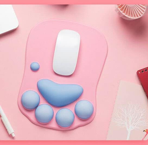 Cxibikl Cat Paw Gifts Office Mousepad Para Niñas, Con Cojín