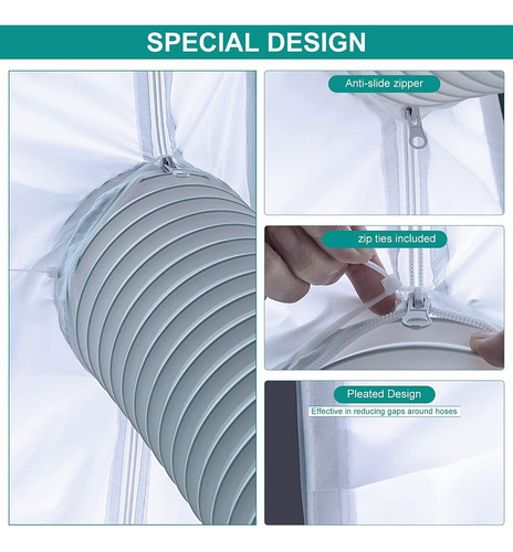 Piezas De Aire Acondicionado Portátil: Kit De Ventana De Air