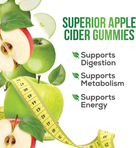 Suplemento Apple Cyder Vinegar + B12 Plus Extra Keto Manzana