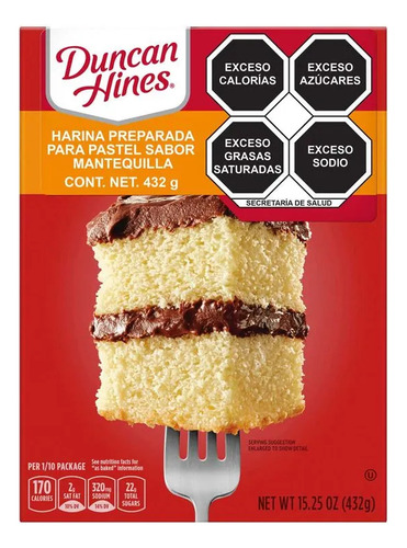 Pack 5 Duncan Hines Harina Butter Golden