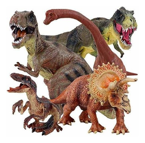 Winsenpro 5pcs Jumbo Dinosaur Set, 13pLG Juego De Dinosa