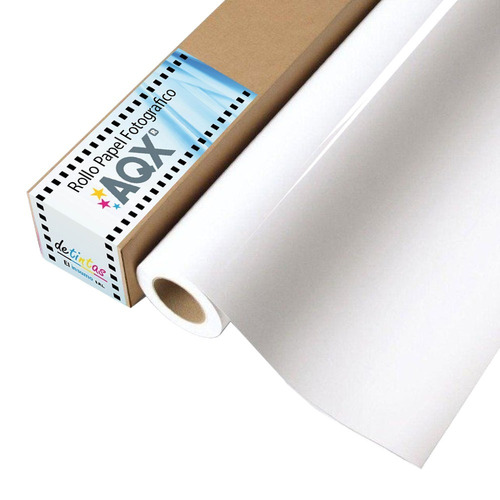 Rollo Papel Fotografico Aqx Glossy 33cm X 30m 180gr 24