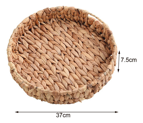 Cesta De Mimbre , Bandeja Tejida De Hierba, Bandejas Grande