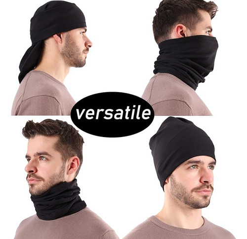 Pack 2 Bandanas Cuello Invierno Polainas Tubular Polar Frio