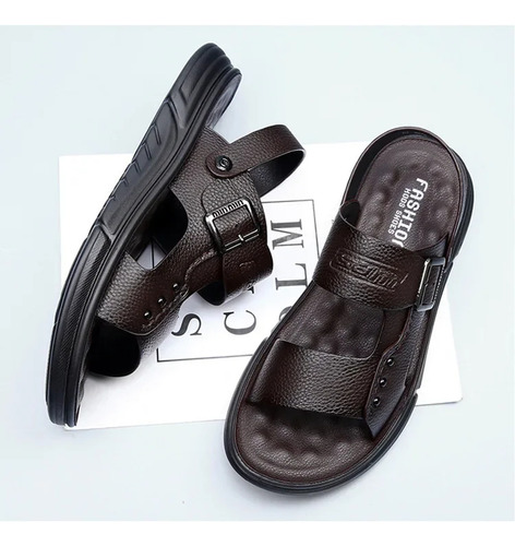 Sandalias De Playa Con Punta Abierta Para Hombre, Zapatillas