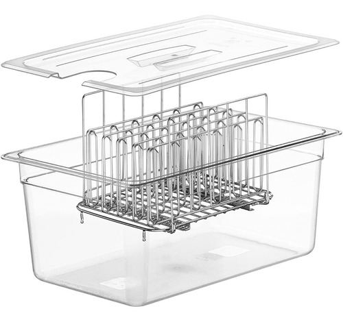 Set Cambro 26l Gn 1/1/20 + Tapa Corte Cambro + Rack