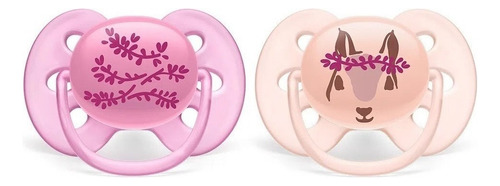 Chupetes rosas ultrasuaves de 6 a 18 meses sin BPA Philips Avent Período de edad de 0 a 6 meses