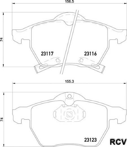 Balatas Disco  Delantera Para Saab 9-5   2006