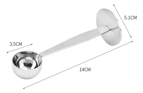 Espresso Coffee Stand Measuring Spoon Silver