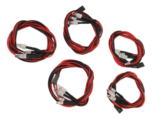 4 Led Rc Para Coche, 5 Unidades Universales De Alto Brillo,