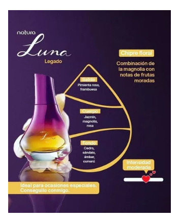 Perfume Natura Luna Legado Eau De Parfum Femenino 50ml Chipr