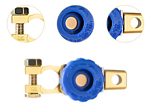 Conector De La Abrazadera Del Terminal De La Batería Azul