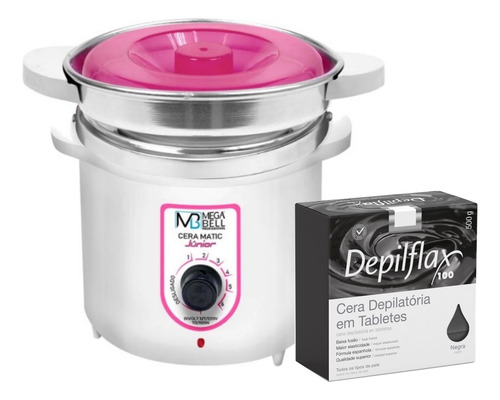 Aquecedora Matic Junior 400g Rosa Com Refil +cera Negra 500g
