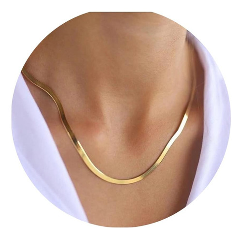 Joycuff Joyería De Oro Para Mujer, Delicado Collar De Gargan